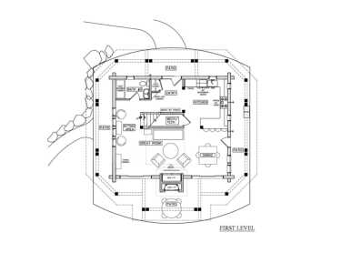 Cabin Company Colorado | First Floor Plans